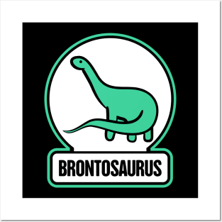 Long Neck Dinosaur Brontosaurus Graphic Posters and Art